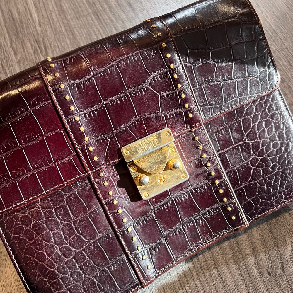 Gianni Versace Leather clutch